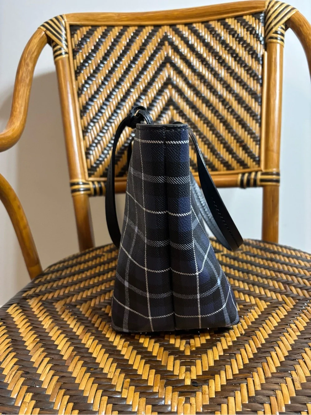 Kate Spade New York Hawthorne Lane Plaid Ryan Tote Bag Purse